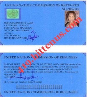 Jessica majer gai refugee id card 1